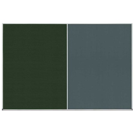 United Visual Products Enclosed Corkboard, 1 Door, 18"x24", 4" Fra UV3407-BLACK-DBURGU